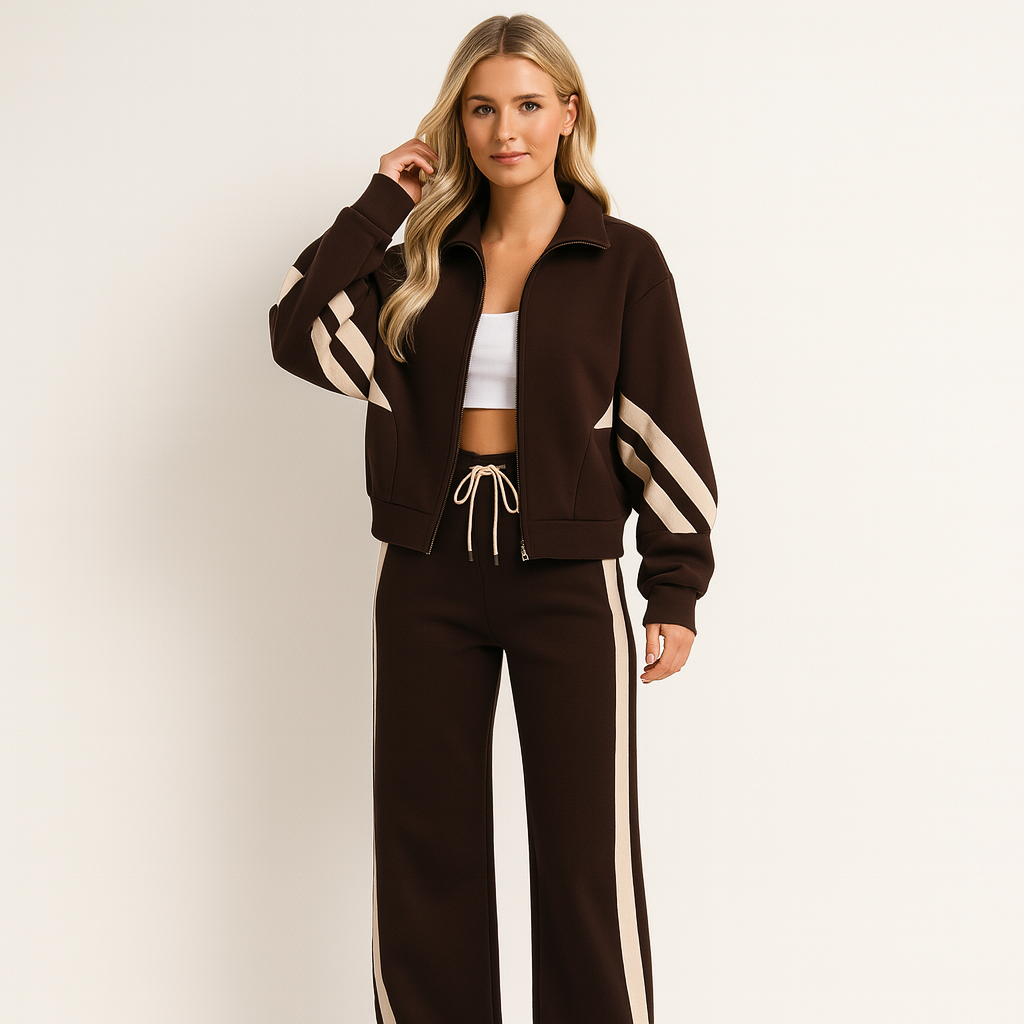 Ziva | Women's set with zipper stripes