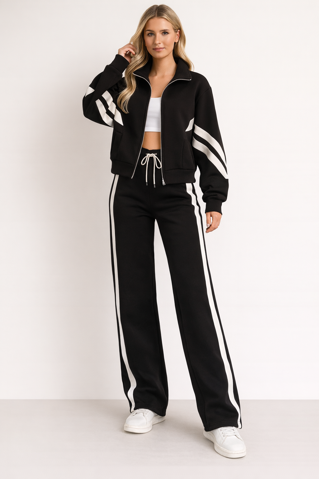 Ziva | Women's set with zipper stripes