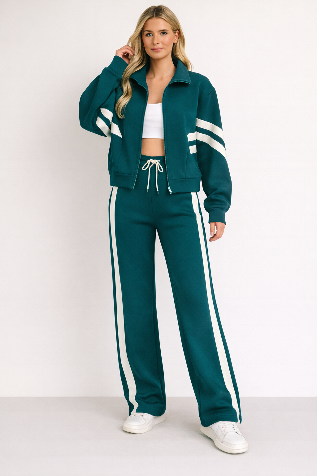 Ziva | Women's set with zipper stripes