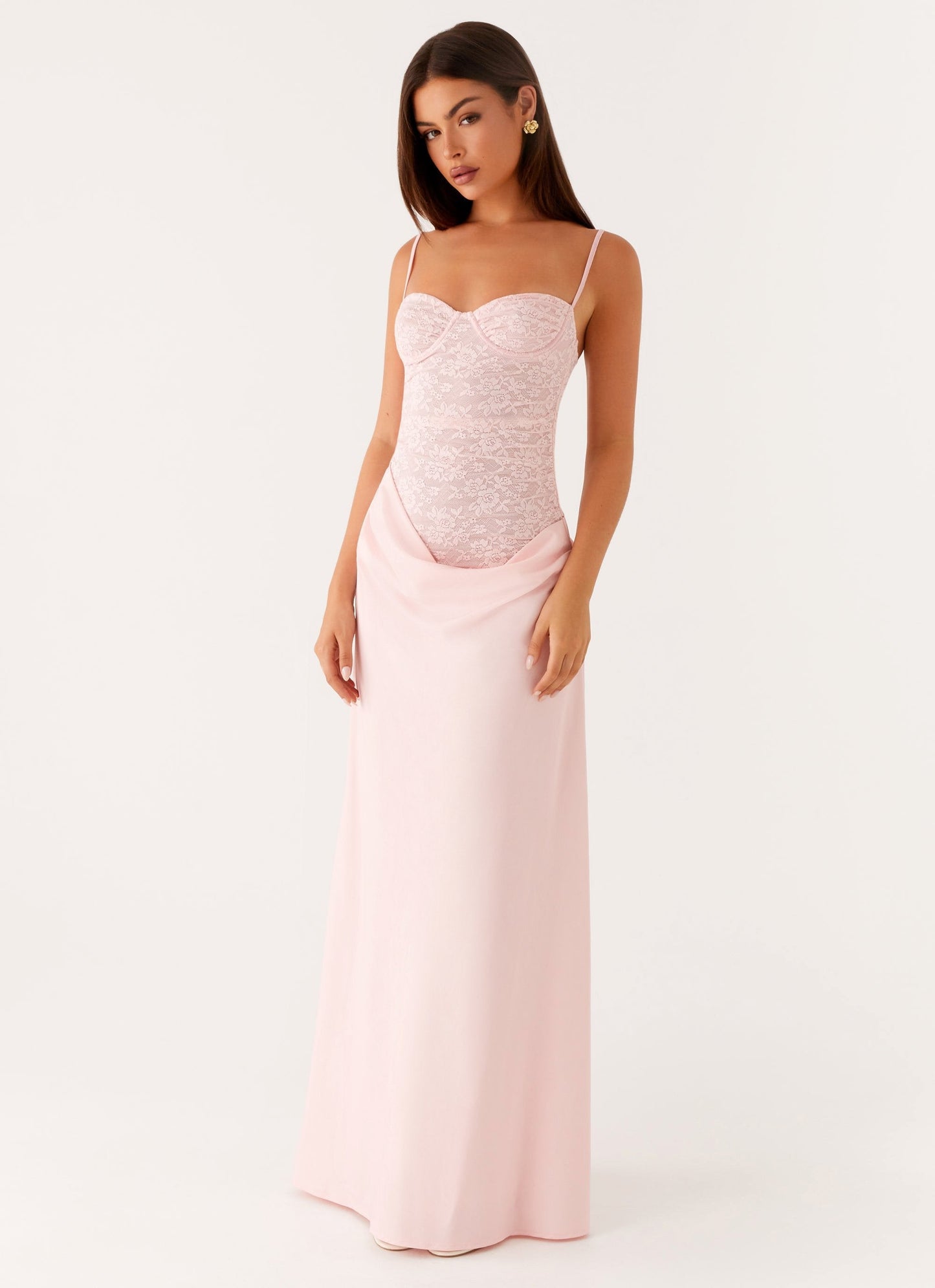 Aspyn | Women's dress with straps and long skirt