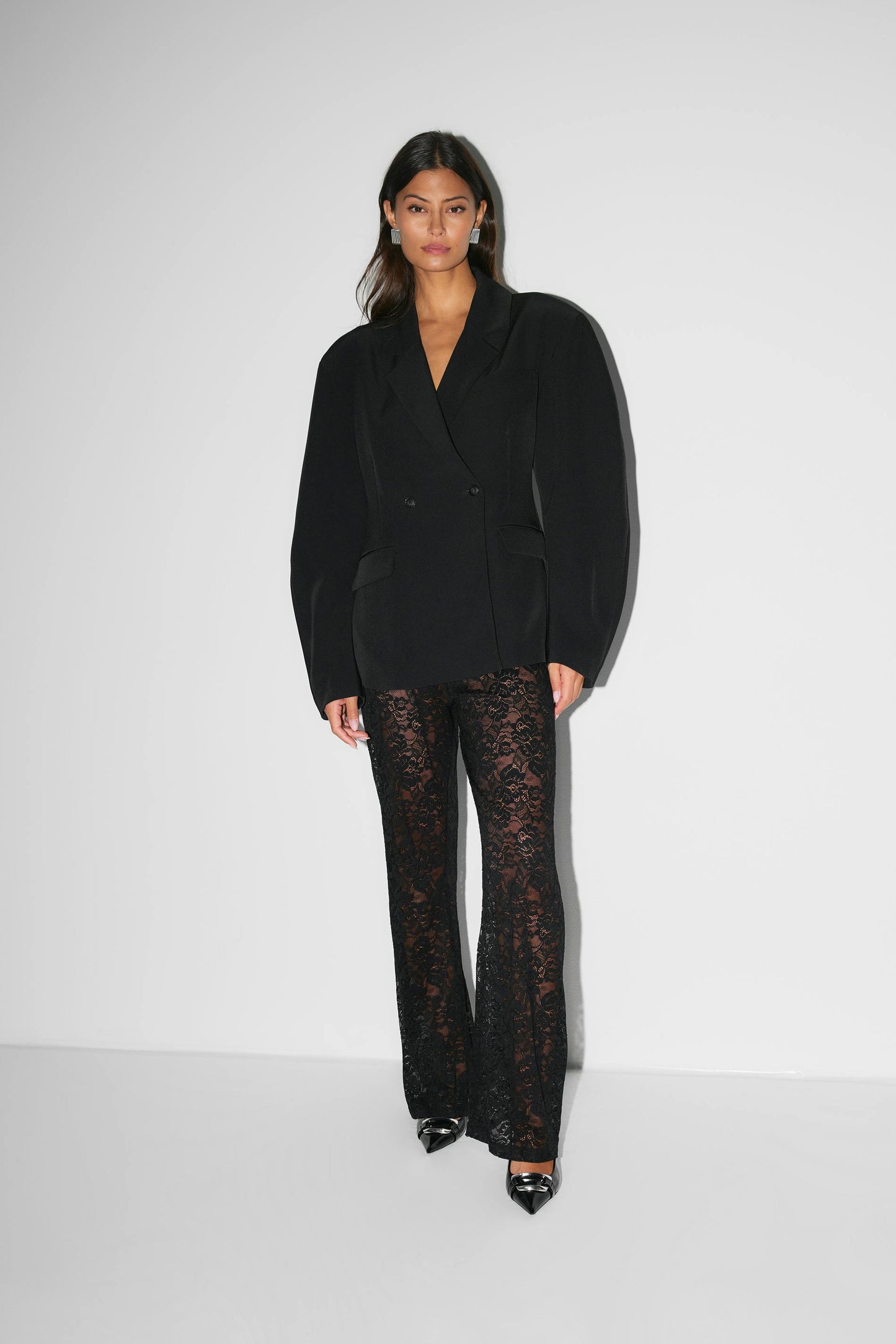 Ariana | Women's pants with lace and flared pant legs