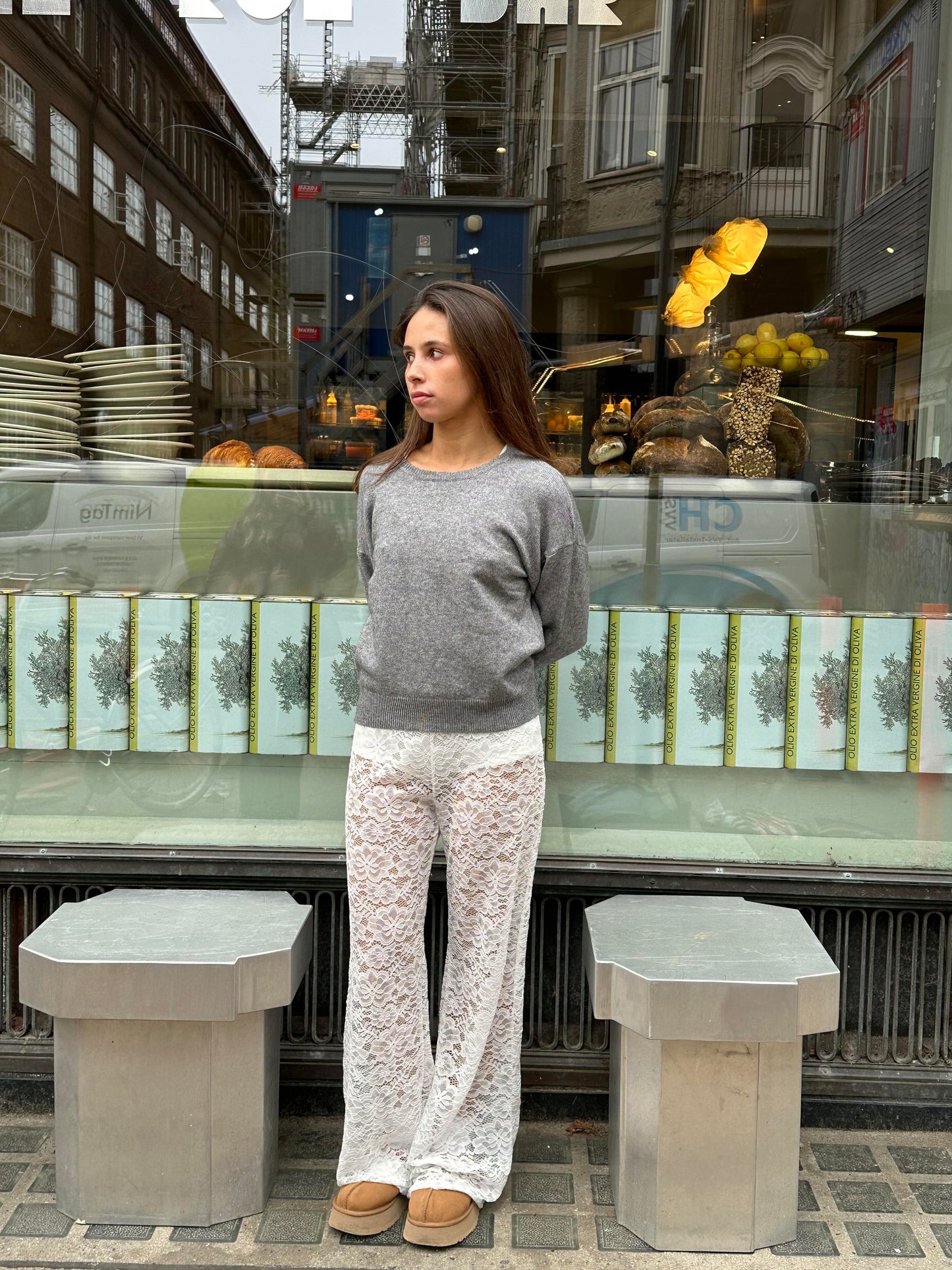 Ariana | Women's pants with lace and flared pant legs