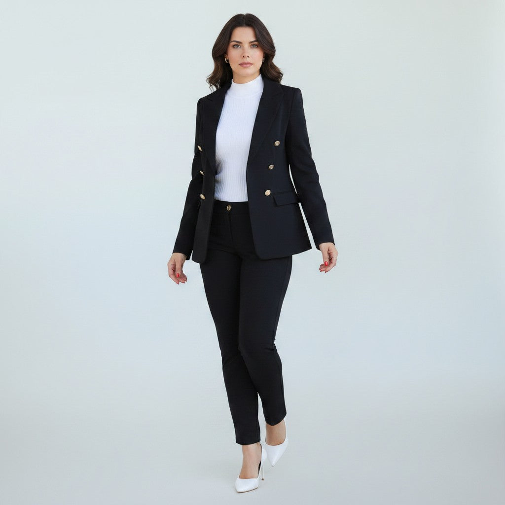 Alyssa | Women's two-piece tweed suit with blazer and pants