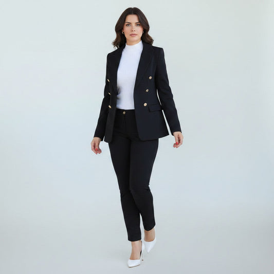 Alyssa | Women's two-piece tweed suit with blazer and pants